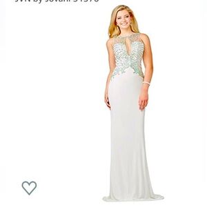 Jovani White Evening Gown